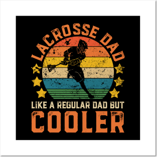 Lacrosse Dad Funny Vintage Lacrosse Father's Day Gift Posters and Art